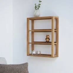 Furniture by Sinnerup Hylder-Akeru II væghylde 3H, FSC-certificeret egetræ