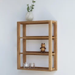 Furniture by Sinnerup Hylder-Akeru II væghylde 3H, FSC-certificeret egetræ