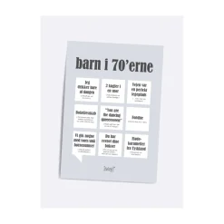 Dialægt/Citatplakat Plakater Og Billeder-Barn i 70'erne