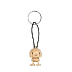 Hoptimist Figurer|Figurer-Bumble nøglering egetræ