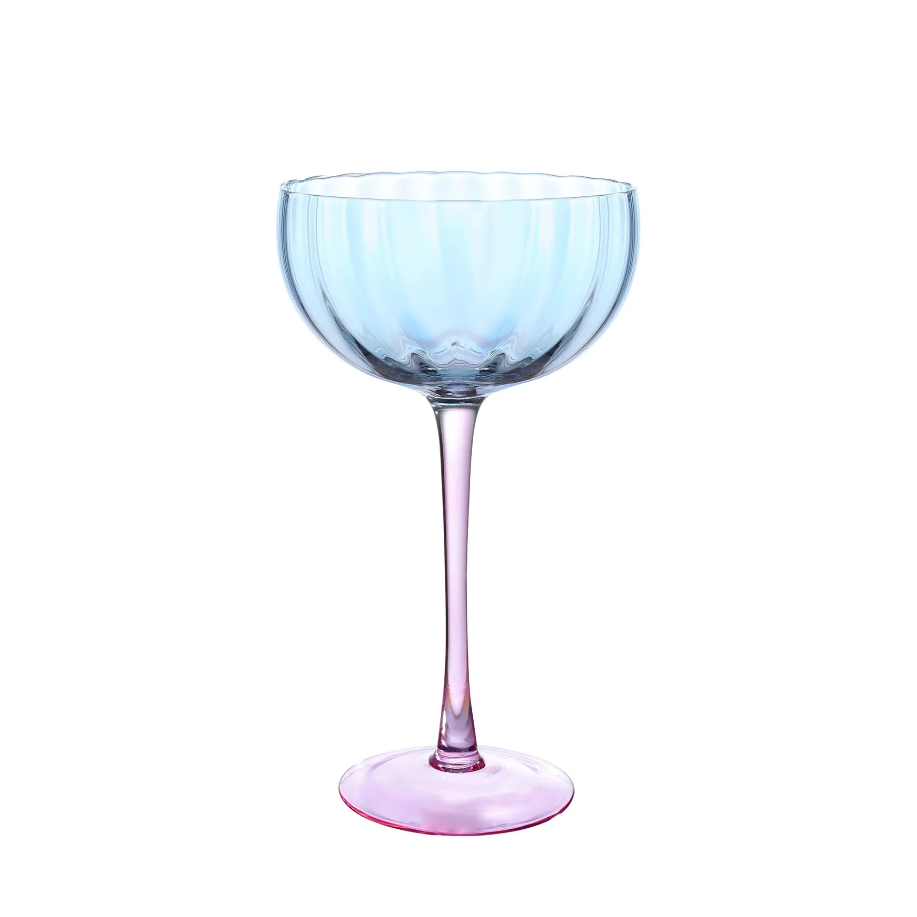 Sinnerup Glas-Candy Blue Champagneskål