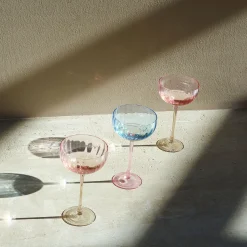 Sinnerup Glas-Candy Blue Champagneskål