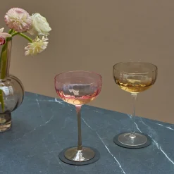 Sinnerup Glas-Candy rose champagneskål