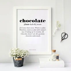 Men's Lounge Plakater Og Billeder-Chocolate Definition A4