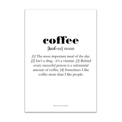 Men's Lounge Plakater Og Billeder-Coffee Definition 30x40