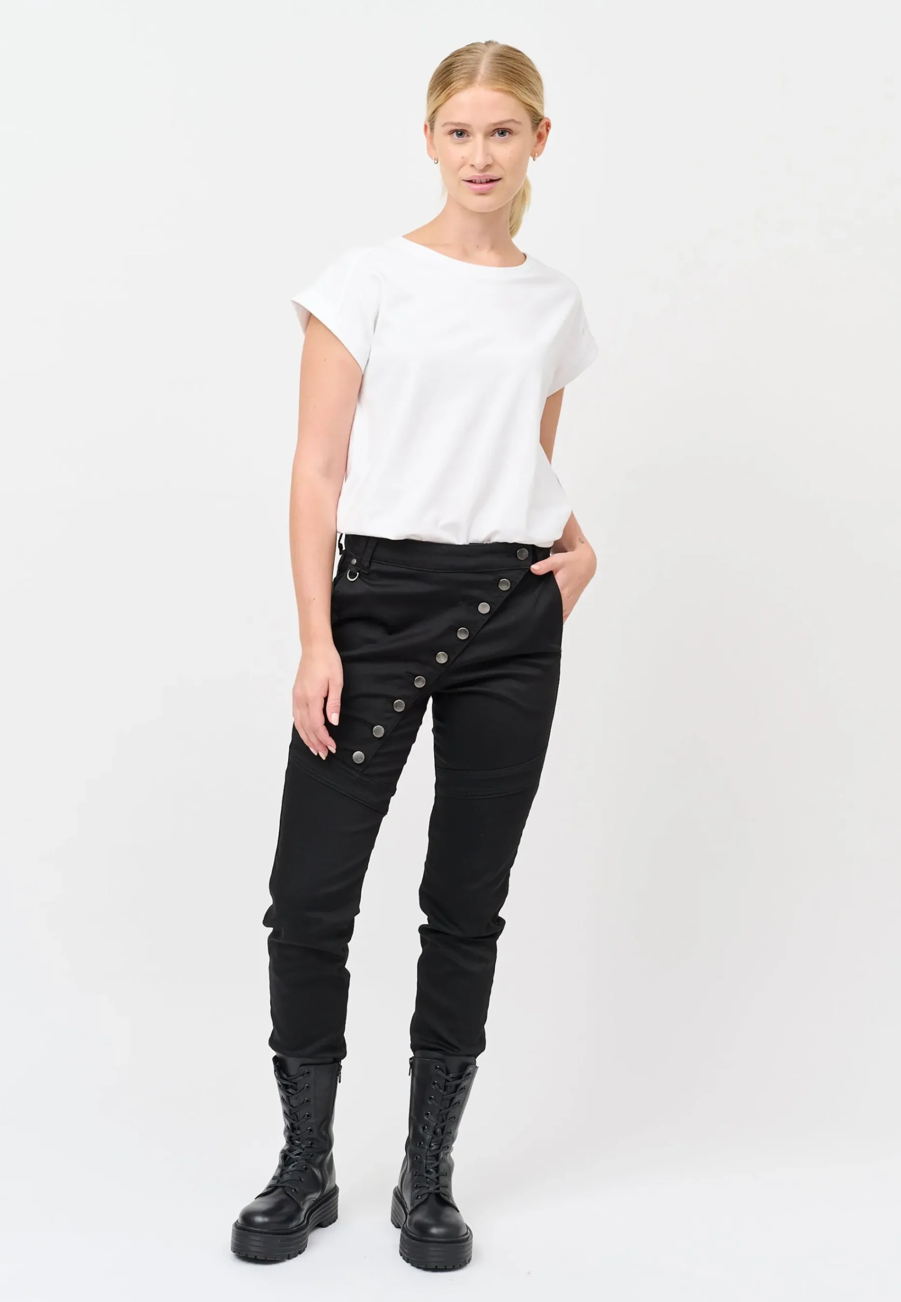 Créton Jeans-CRAlena Stay Black Jeans