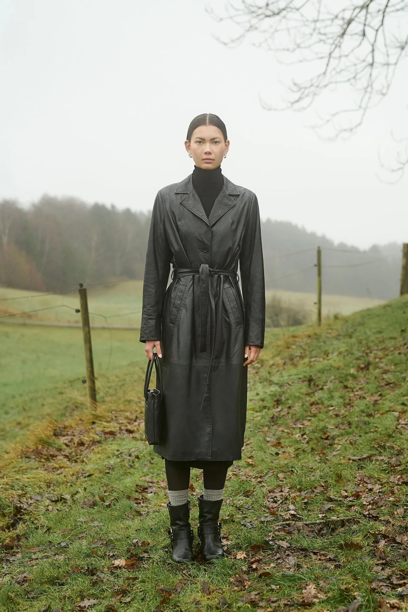Créton Jakker-CRCami skind trenchcoat