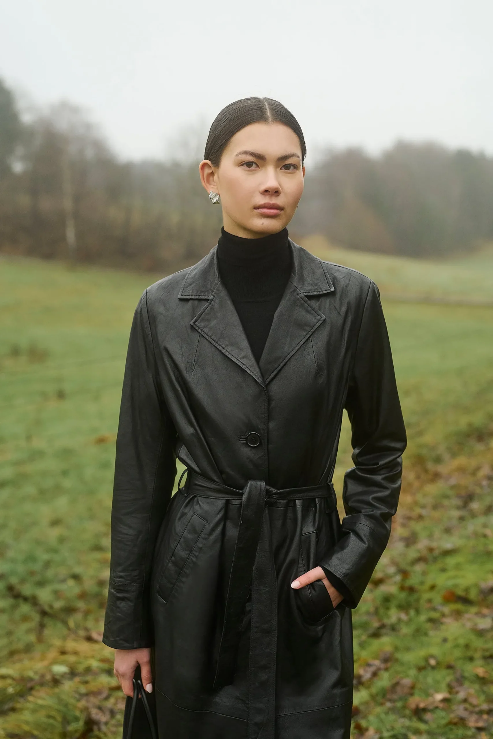 Créton Jakker-CRCami skind trenchcoat