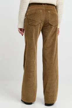 Créton Bukser-CRVolume wide jeans i fløjl
