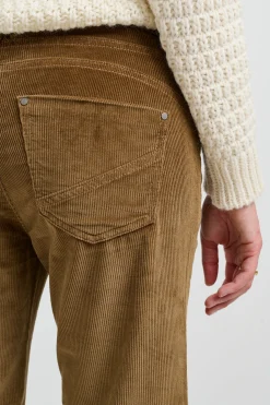 Créton Bukser-CRVolume wide jeans i fløjl