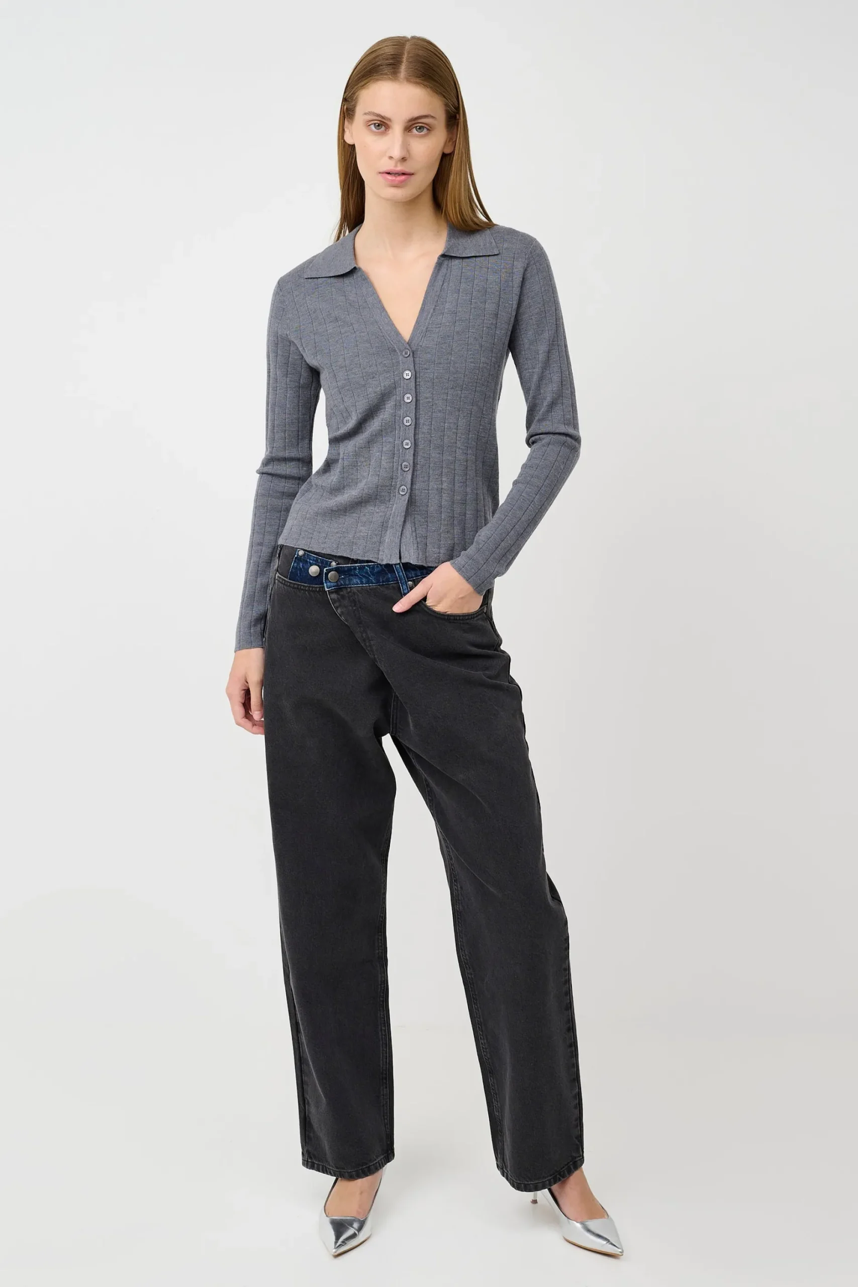 Créton Jeans-CRWendy Asymmetrisk Jeans
