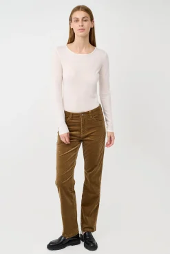 Créton Jeans|Bukser-CRYolanda straight jeans i fløjl
