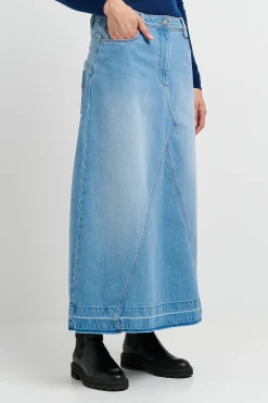 Créton Nederdele-CRZala denim nederdel