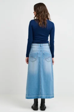 Créton Nederdele-CRZala denim nederdel
