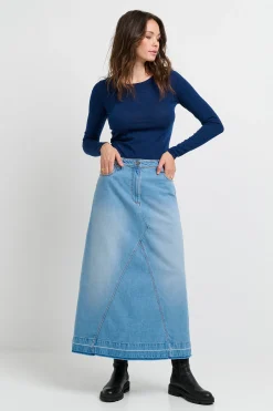 Créton Nederdele-CRZala denim nederdel