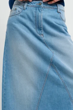Créton Nederdele-CRZala denim nederdel