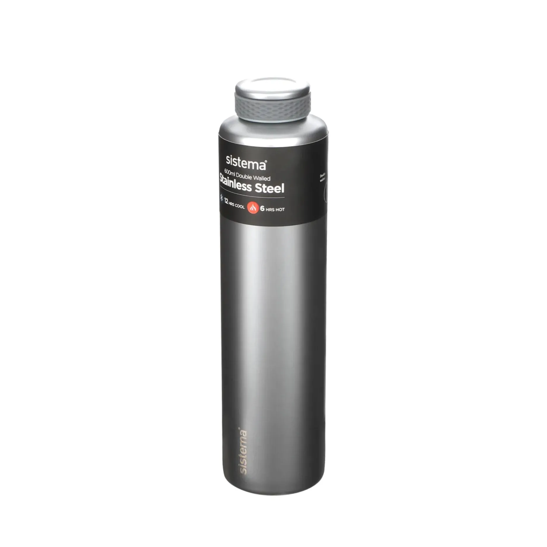 Sistema Picnic|Termoflasker-Drikkeflaske 600 ml lys grå
