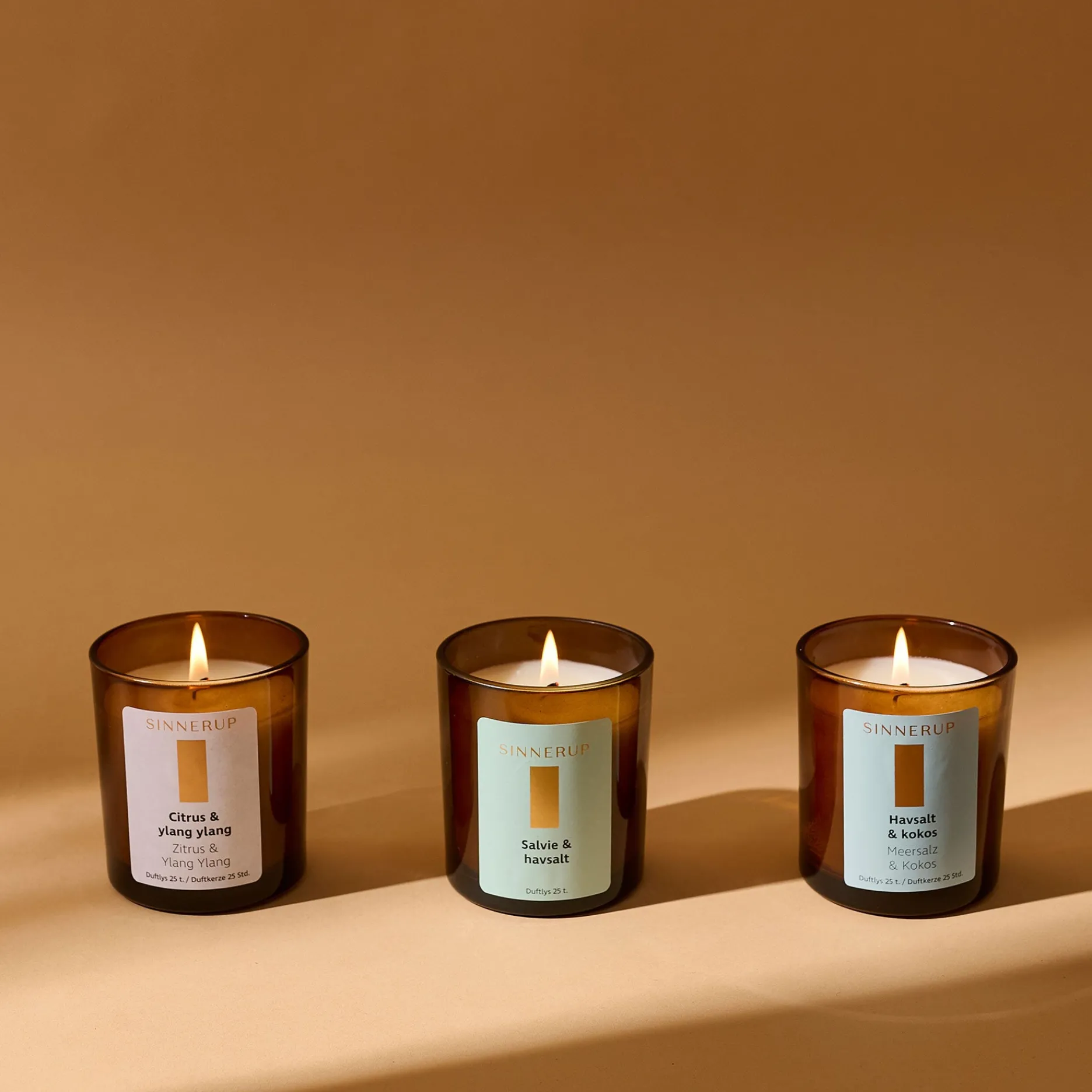 Sinnerup Wellness-Duftlys Salvie/Havsalt