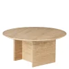 Furniture by Sinnerup Sofaborde-GALILEO rundt travertin sten sofabord Ø85 cm