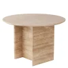 Furniture by Sinnerup Sofaborde-GALILEO rundt travertin sten sofabord Ø65 cm