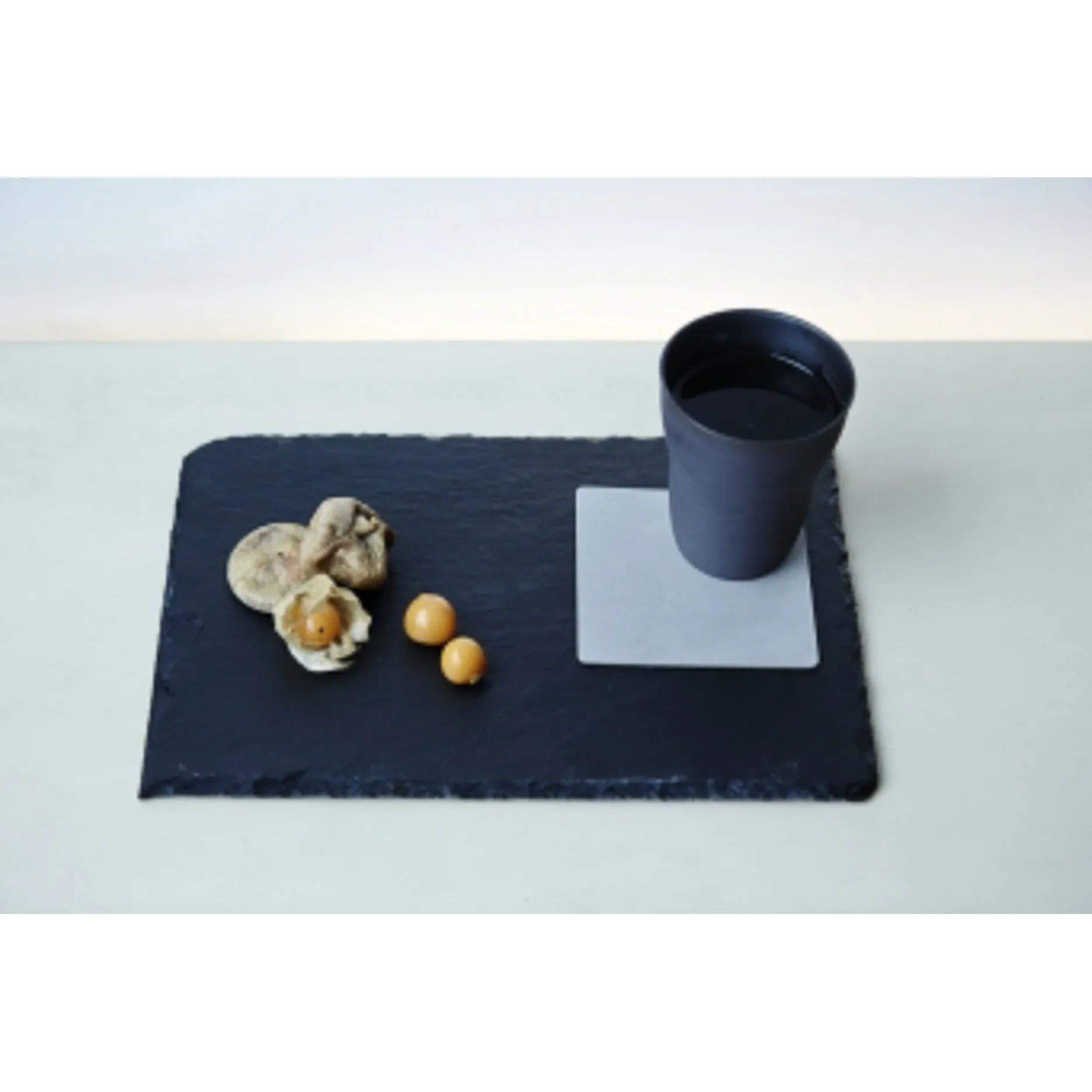 LIND DNA Coasters-Glass Mat Square Nupo Black