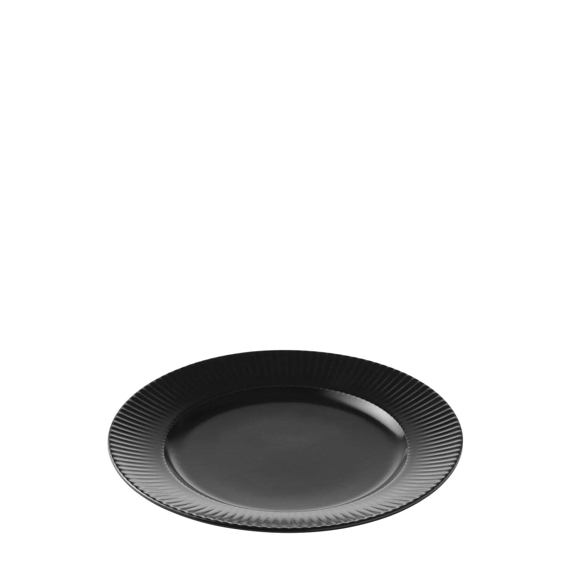Aida Stel-Groovy frokosttallerken Ø21 cm sort stentøj