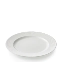 Aida Stel-Groovy middagstallerken Ø27 cm hvid stentøj