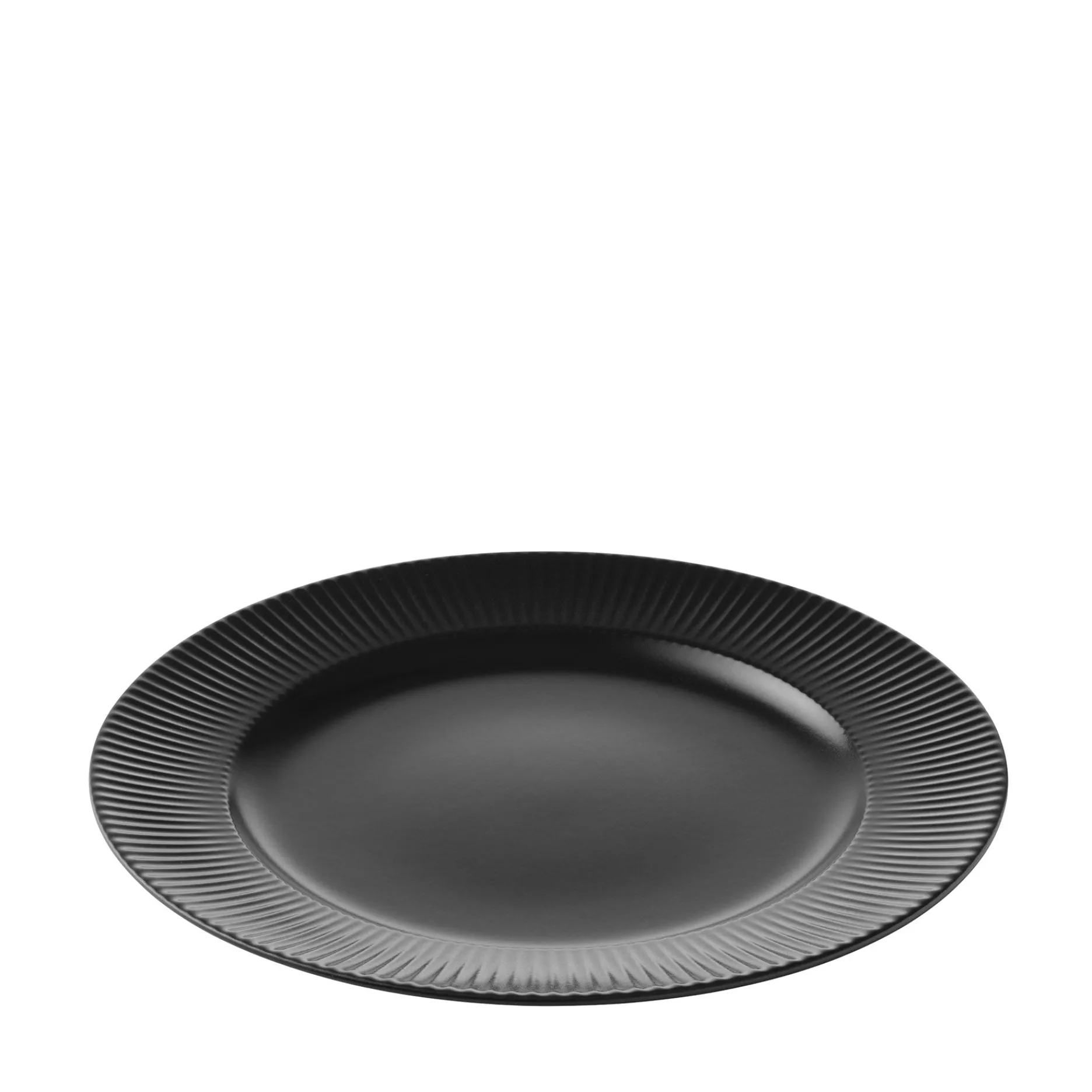 Aida Stel-Groovy middagstallerken Ø27 cm sort stentøj