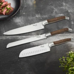 Laguiole by Hâws Knive-Knivsæt 3 dele egetræ