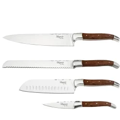 Laguiole by Hâws Knive-Knivsæt 4 dele rosewood