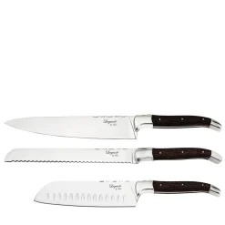 Laguiole by Hâws Knive-Knivsæt 3 dele wengé