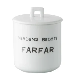 Sinnerup Opbevaring|Opbevaring-Krus m. porcelænslåg - Verdens bedste farfar