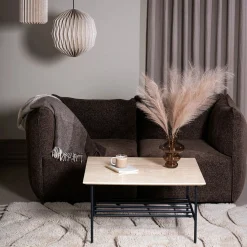 Furniture by Sinnerup Sofaborde-LINES II sofabord i travertin 80x80 cm