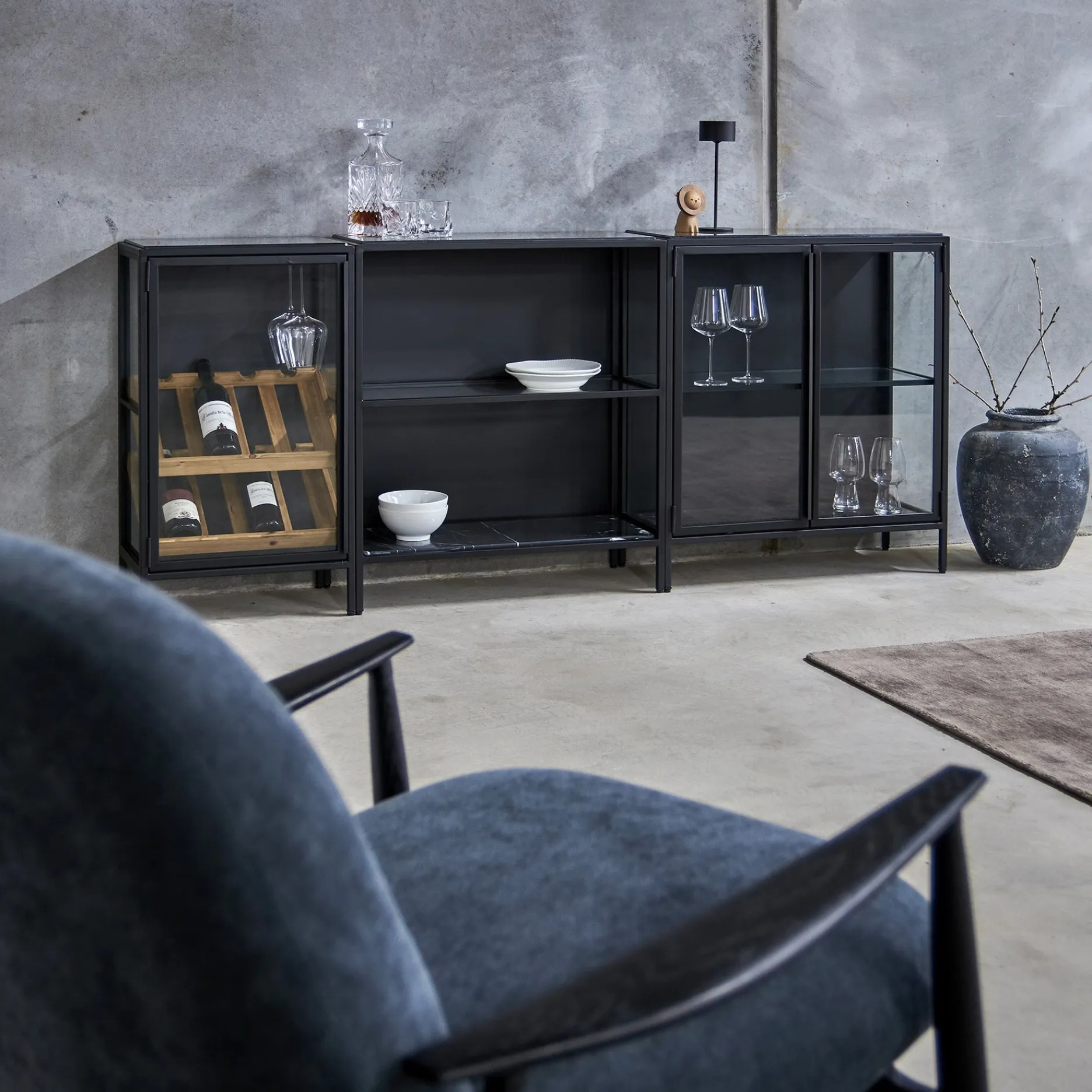 Furniture by Sinnerup Reoler-Mason II Reol - sort metal