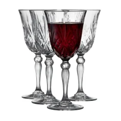 Lyngby Glas Tilbud|Glas-Melodia rødvinsglas 4 stk