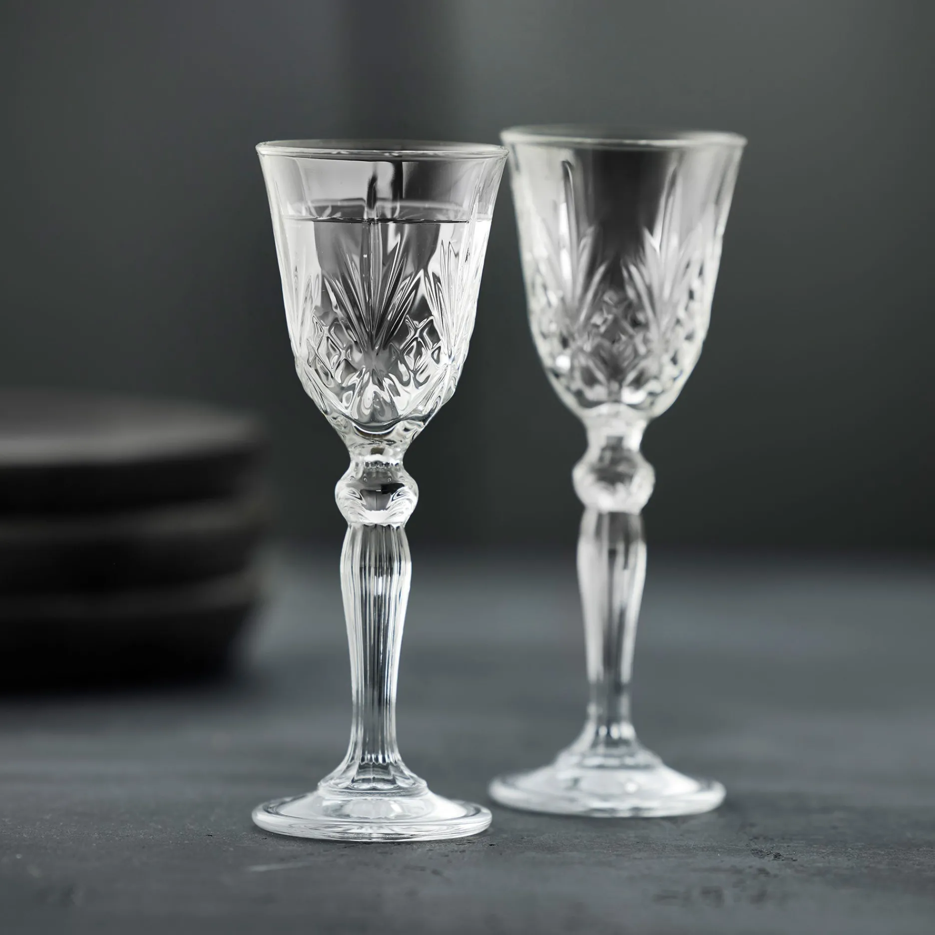 Lyngby Glas Tilbud|Glas-Melodia snapseglas 4 stk.