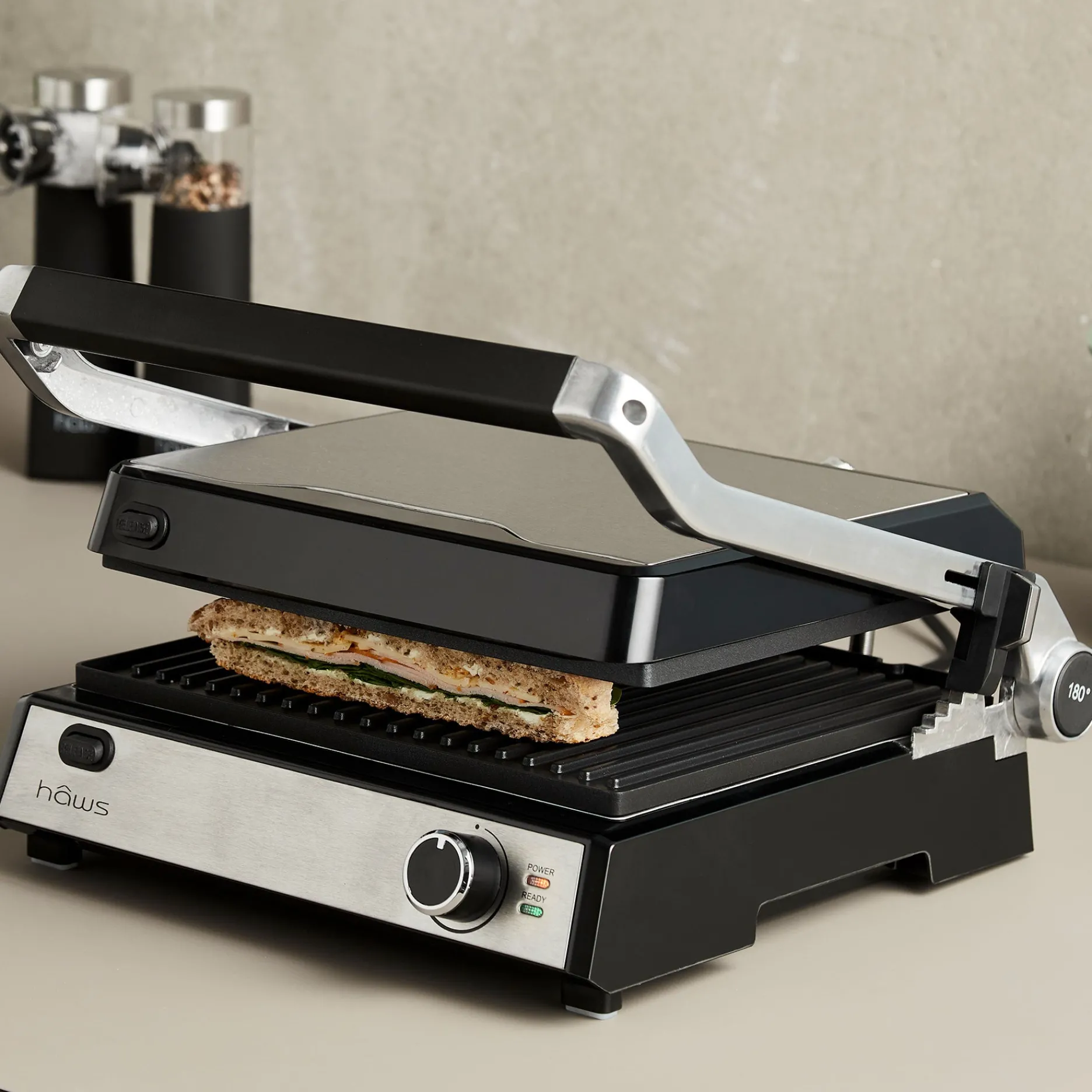 Hâws Køkkenmaskiner-Møn paninigrill 2000W