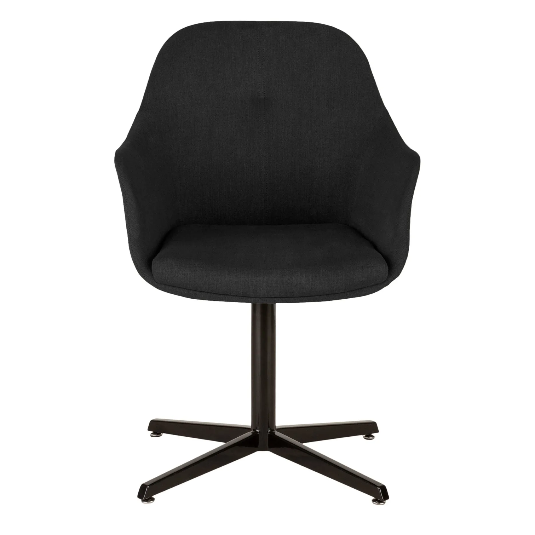 Furniture by Sinnerup Spisebordsstole-New Age sort stof m. drejefod