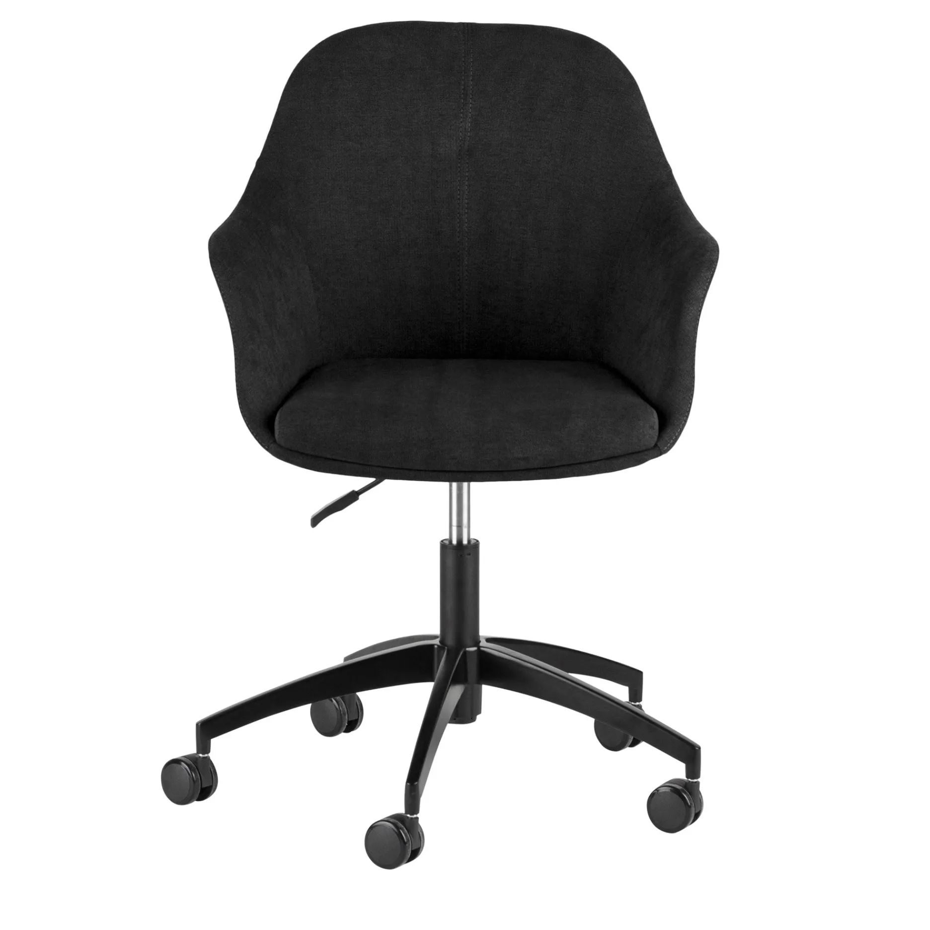 Furniture by Sinnerup Spisebordsstole|Kontorstole-New Age sort stof m. kontorben