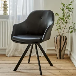 Furniture by Sinnerup Spisebordsstole-New Age spisebordsstol læder m. drejeben