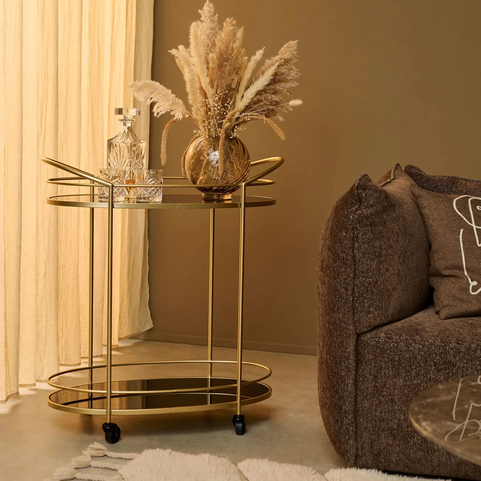 Furniture by Sinnerup Bar- & Rulleborde-Norma oval rullebord