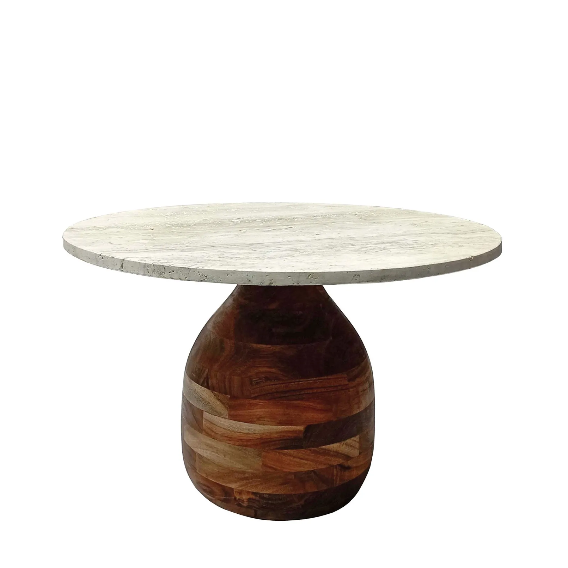 Furniture by Sinnerup Sofaborde-Piedra sofabord i travertine Ø55 cm