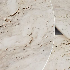 Furniture by Sinnerup Sofaborde-Piedra sofabord i travertine Ø55 cm