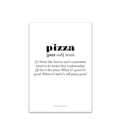 Men's Lounge Plakater Og Billeder-Pizza Definition A4