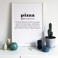 Men's Lounge Plakater Og Billeder-Pizza Definition 30x40