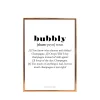 Men's Lounge Plakater Og Billeder-Plakat - Bubbly Definition A4