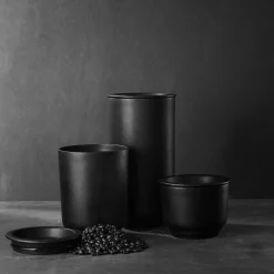 Morsø Opbevaring|Opbevaring-Plateau opbevaringskrukke 1,2 L sort