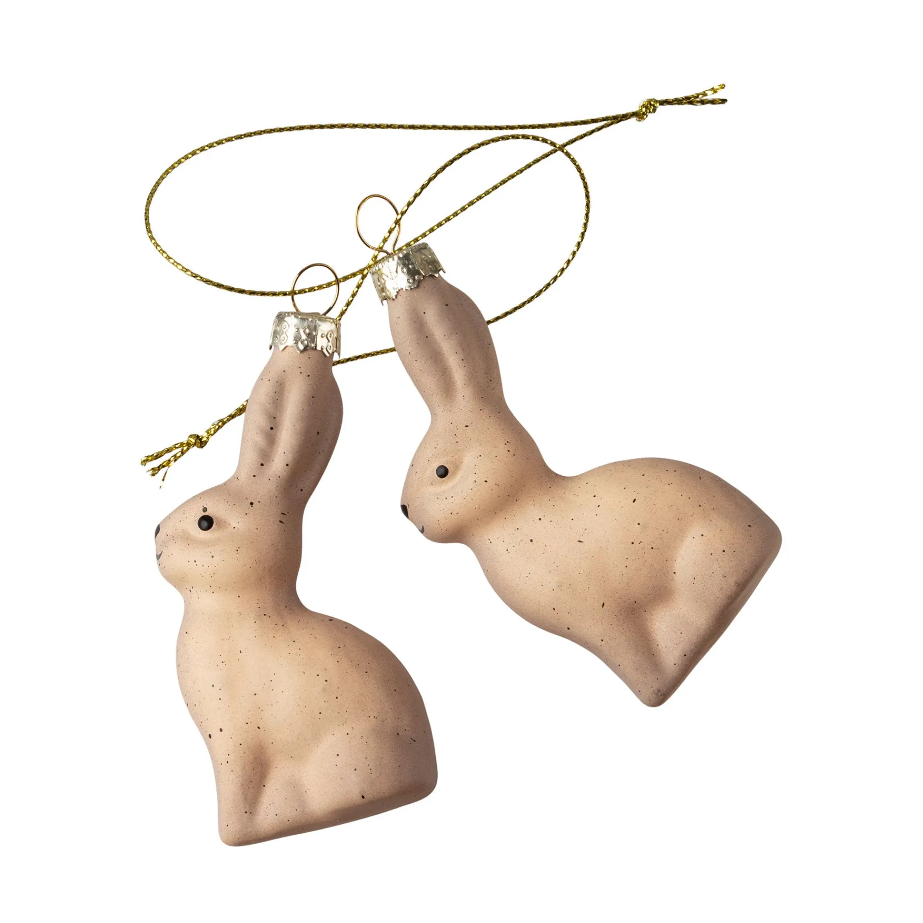 Sinnerup Figurer|Figurer-Påskehare i glas 2 stk.