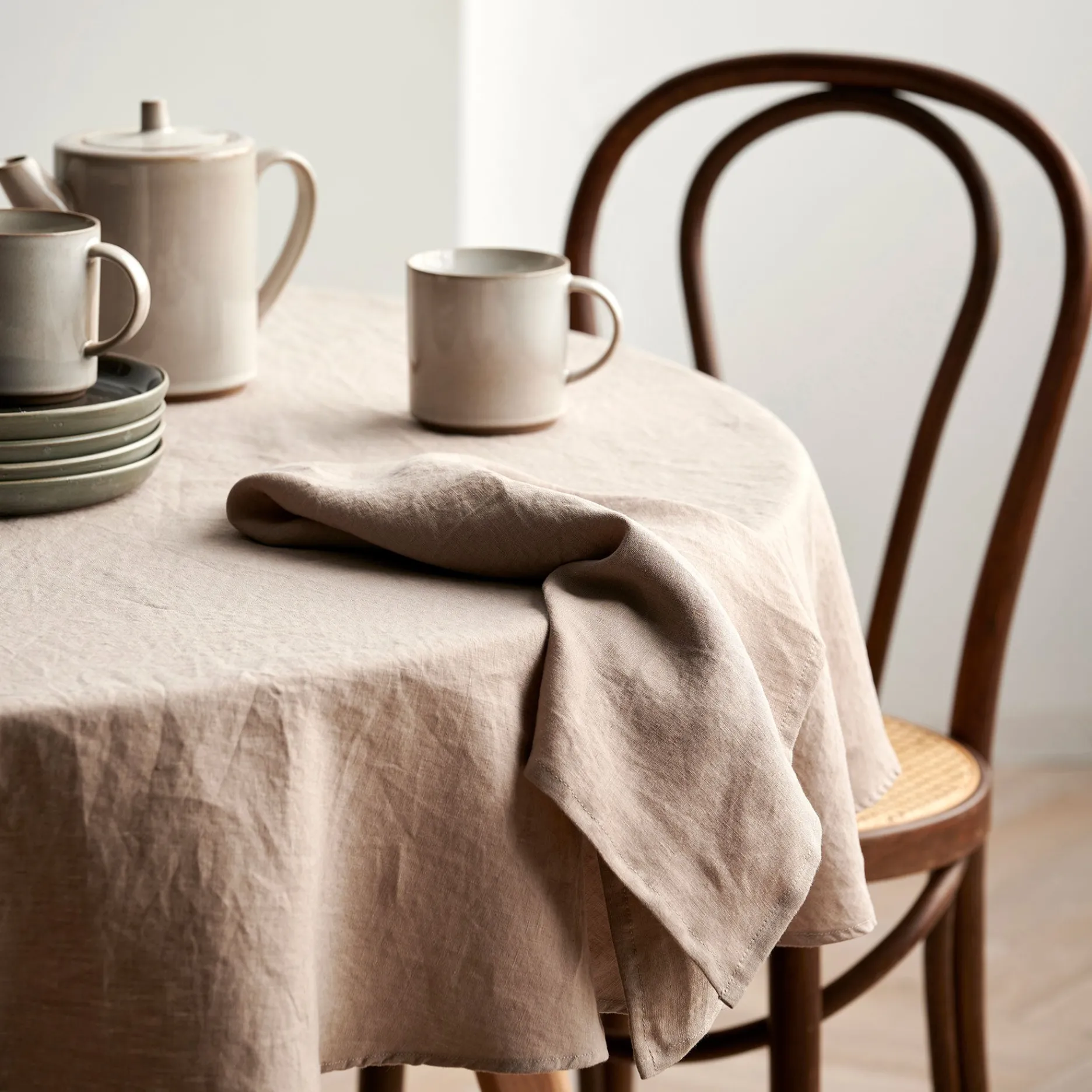 Södahl Tilbud|Duge-Pure Linen dug Ø160 cm nature