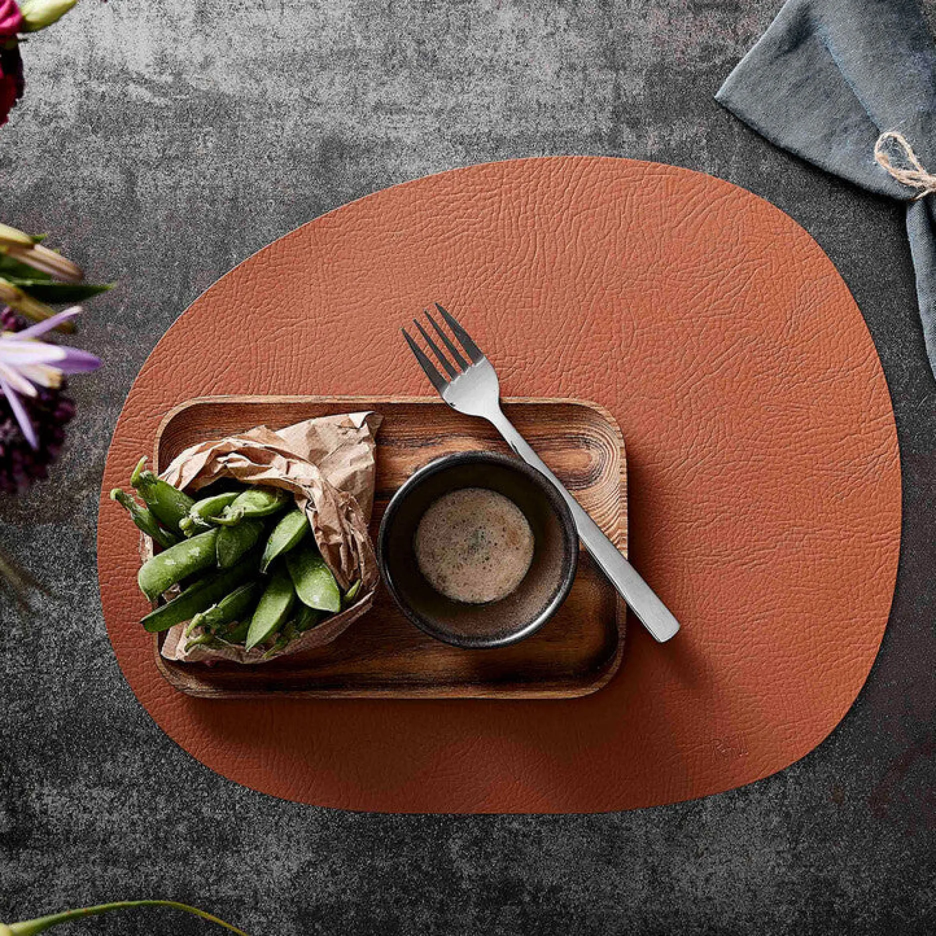 Aida Dækkeservietter-RAW dækkeserviet buffalo cinnamon brown